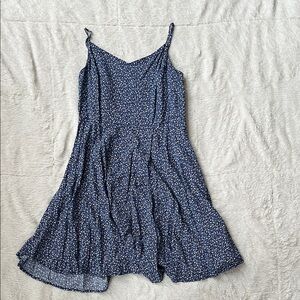 Old Navy Navy Blue Floral Dress